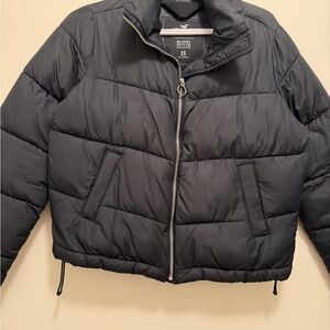 Hollister Classic Black Puffer Jacket